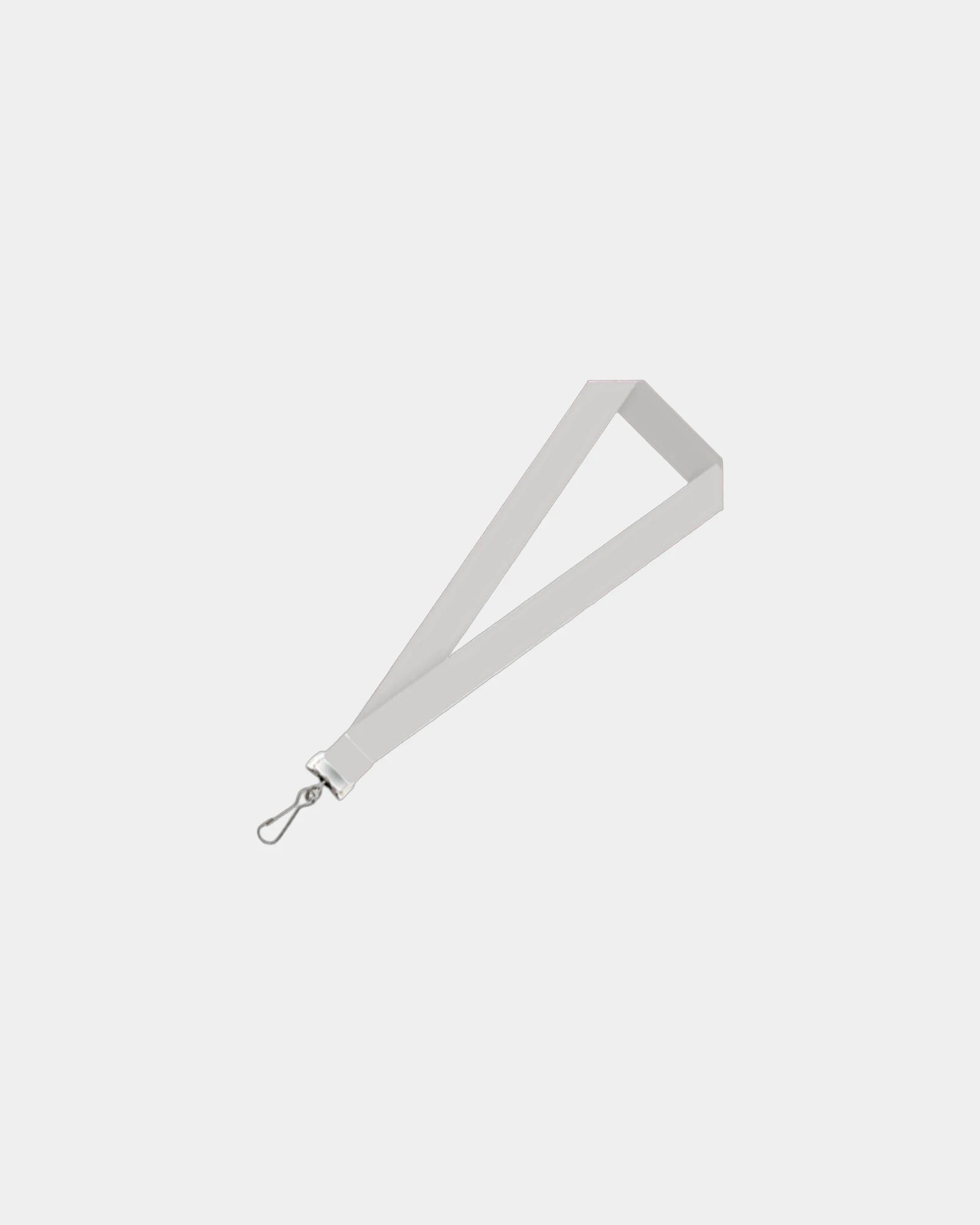 Custom polyester lanyard with USB flash drive 3/4" - White